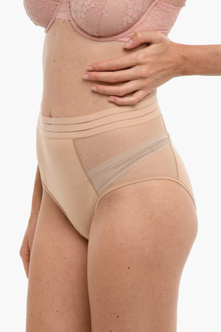 High-Waisted NUFIT Briefs with See-Through Inserts