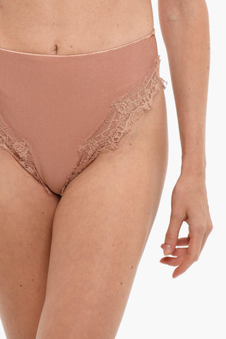 Satin TRAVAILLE Bikini with Lace Trim