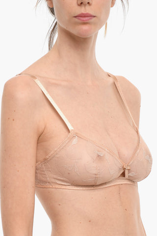 Reggiseno in Tessuto Trasparente a Tinta Unita