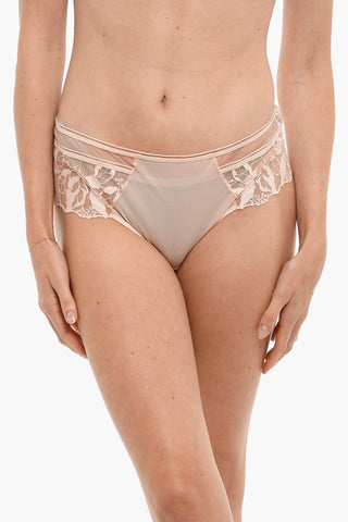 See-Through Briefs with Embroidered Details