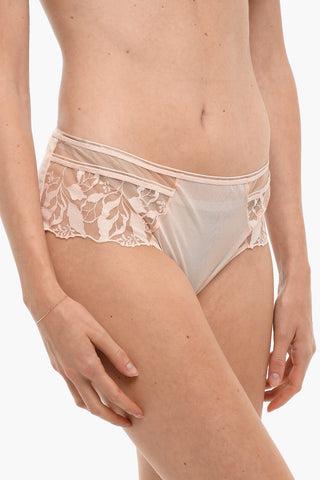 See-Through Briefs with Embroidered Details