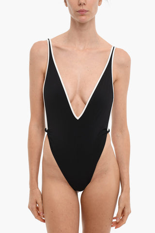 Costume Intero BFSW-TESSAH in Tessuto Stretch con Profondo Scollo a V