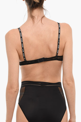 ICON Push-up Lace Bra with Logo Straps