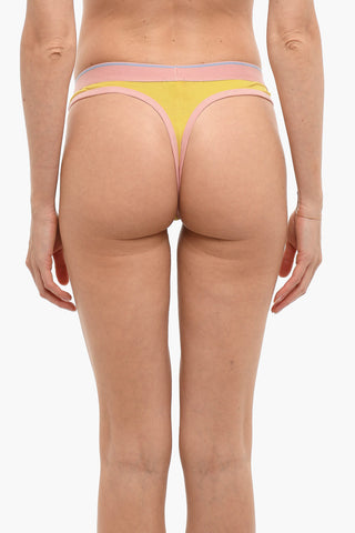 Cotton UFST-STARSY Thong with Logoed Elastic Band