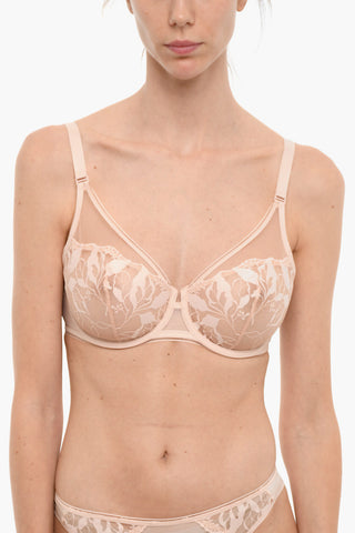 Reggiseno con Ferretto in Tessuto Trasparente
