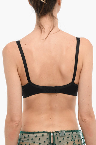 Semi-Padded FLORA Balconette Bra with Floral Embroidery