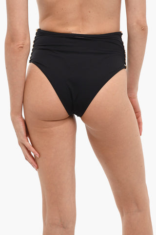 High Waist FALABELLA Bikini Bottom with Decorative Side Chains