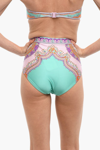 High-Waisted Printed Bikini Brief