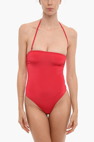 Costume Intero a Fascia in Tessuto Stretch