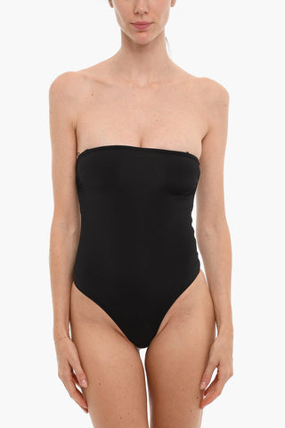 Costume Intero a Fascia in Tessuto Stretch