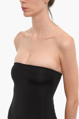 Costume Intero a Fascia in Tessuto Stretch