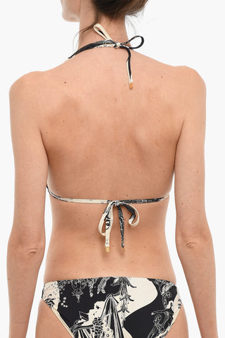 Top Bikini a Triangolo a Fantasia