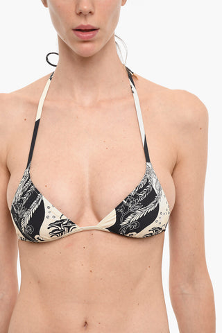 Top Bikini a Triangolo a Fantasia