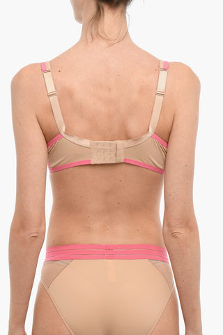 Reggiseno Trasparente con Ferretto e Bordi a Contrasto