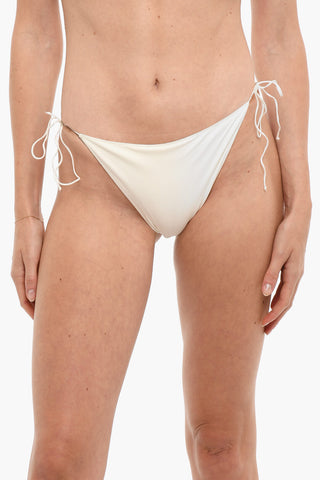 Solid Color Tie-Side Bikini Bottom