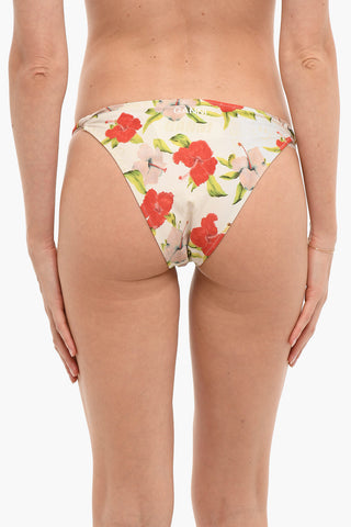 Bikini Slip con Stampa Fiori