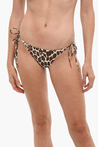 Animal Patterned Tie-Side Bikini Bottom