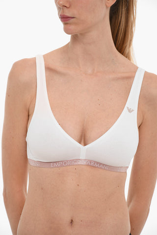 EMPORIO Cotton Stretch Soft Bra with Logoed Band