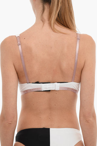 EMPORIO Cotton Stretch Soft Bra with Logoed Band