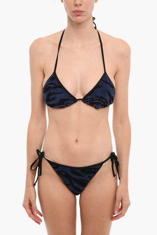 Animal Patterned Terry Cotton Bikini