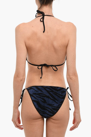 Animal Patterned Terry Cotton Bikini