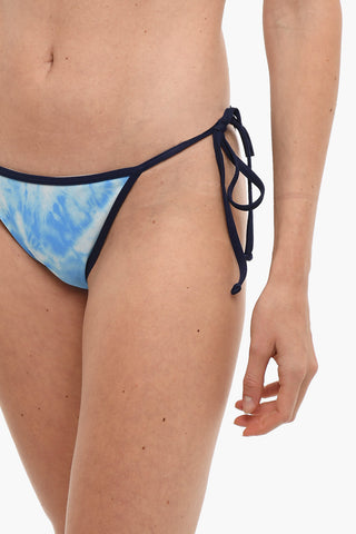 Bikini a Triangolo in Effetto Tie Dye 