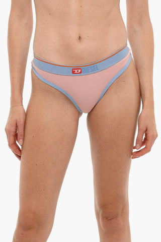 Cotton UFST-STARSY Thong with Logoed Elastic Band