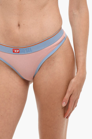 Cotton UFST-STARSY Thong with Logoed Elastic Band