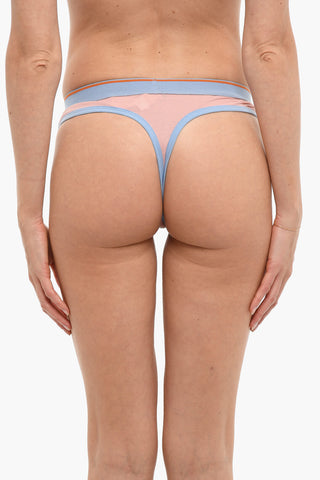 Cotton UFST-STARSY Thong with Logoed Elastic Band