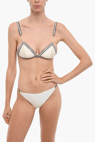 Triangle GEM Bikini with Rhinestone Trims