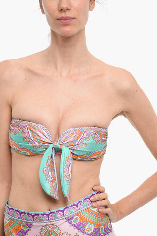 Floral Patterned LOLA Bandeau Bikini Top