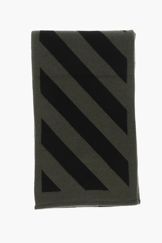 Two-Tone Cotton Scarf with Contrast Details