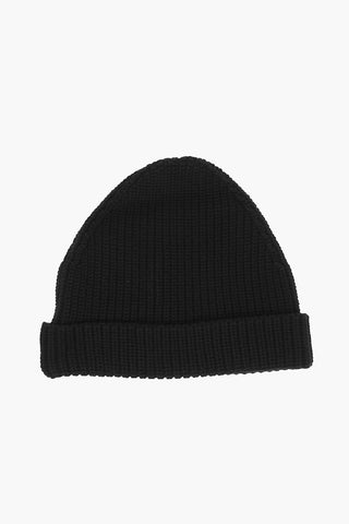 Beanie in Cotone con Ricamo