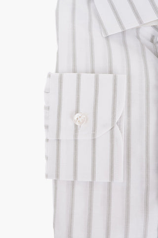 SARTORIA Camicia in Misto Cotone con Motivo a Righe