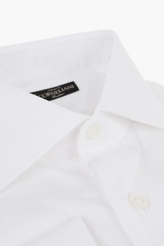 Jacquard Cotton Shirt with Standard Collar