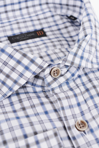 ID Plaid Check Cotton Shirt