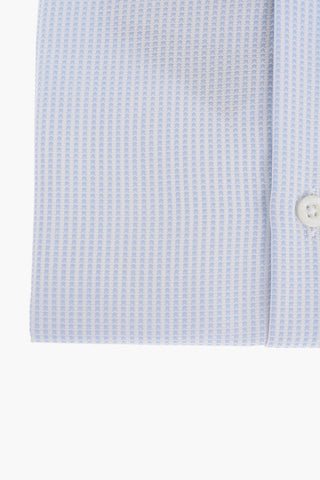 Camicia in Cotone con Motivo Pin Check