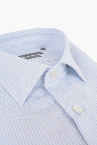 Camicia in Cotone con Motivo Pin Check