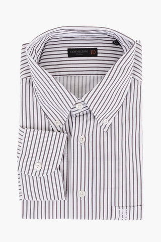 ID Button-down Awning Striped Cotton Shirt