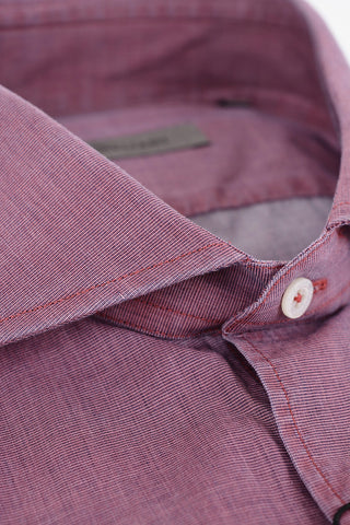 Standard Collar Cotton Shirt
