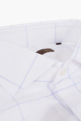 ID Camicia in Cotone con Motivo Windowpane