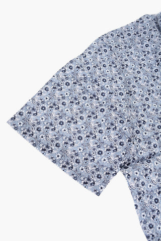 ID Slim Fit Floral Patterned Cotton Shirt