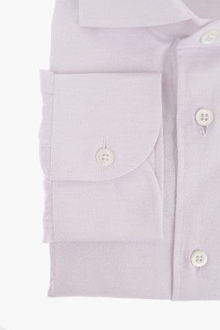 Standard Collar Bird's Eye Cotton Shirt
