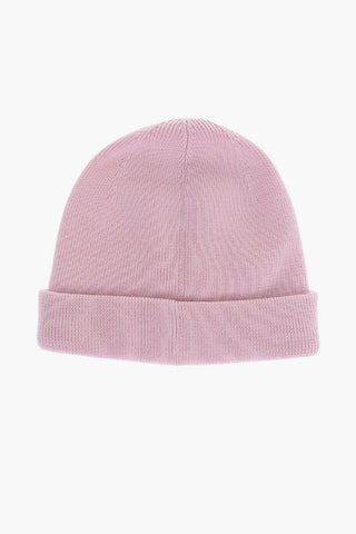 Wool Beanie with Embroidered Logo