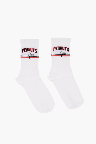 PEANUTS Calzini in Misto Cotone con Ricamo Snoopy