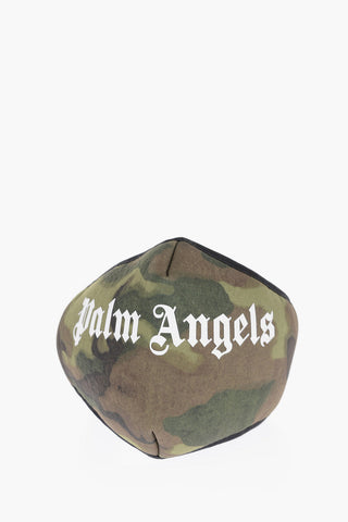 Camoflage Motif Face Mask with Touch-Strap Closure