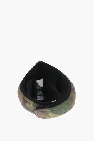 Camoflage Motif Face Mask with Touch-Strap Closure