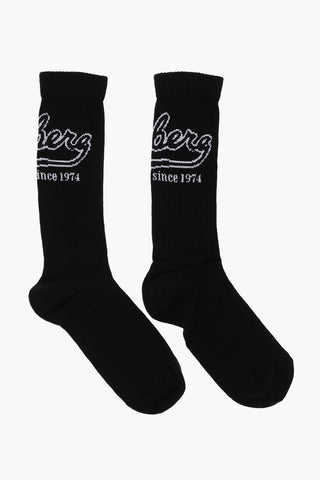 Cotton Long Socks with Embroidery
