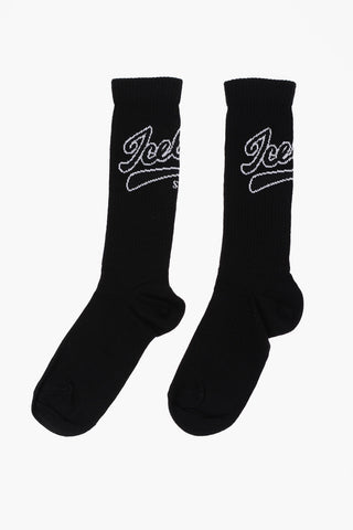 Cotton Long Socks with Embroidery