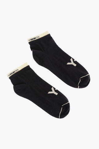 Y-3 YOHJI YAMAMOTO Cotton Blend Socks with Contrasting Logo
